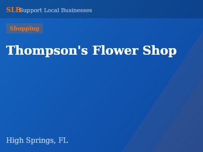 Thompson's Flower Shop — Shopping in High Springs, FL