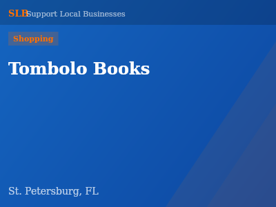 Tombolo Books — Shopping in St. Petersburg, FL