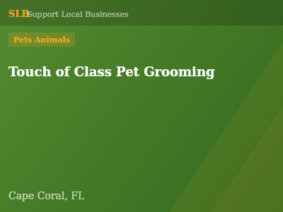 Touch of Class Pet Grooming — Pets Animals in Cape Coral, FL