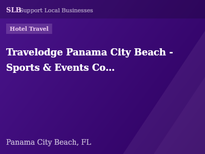 Travelodge Panama City Beach - Sports & Events Complex — Hotel Travel in Panama City Beach, FL