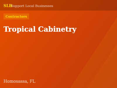 Tropical Cabinetry — Contractors in Homosassa, FL