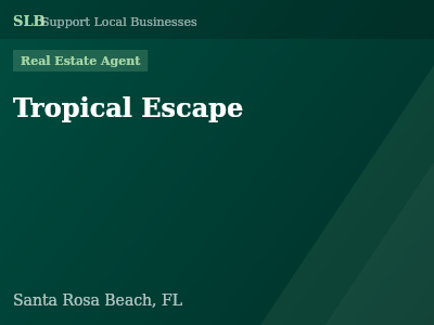 Tropical Escape — Real Estate Agent in Santa Rosa Beach, FL