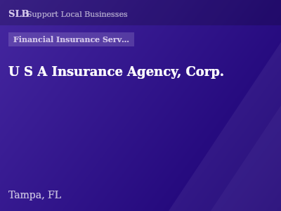 U S A Insurance Agency, Corp. — Financial Insurance Services in Tampa, FL