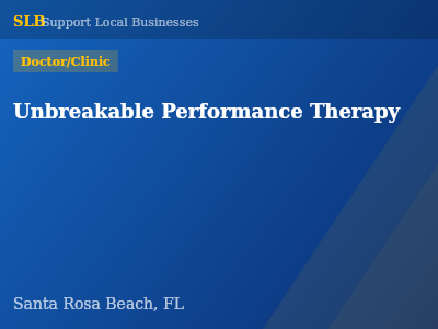 Unbreakable Performance Therapy — Doctor/Clinic in Santa Rosa Beach, FL
