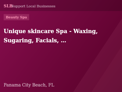 Unique skincare Spa - Waxing, Sugaring, Facials, Lashes, Dermaplaning. — Beauty Spa in Panama City Beach, FL
