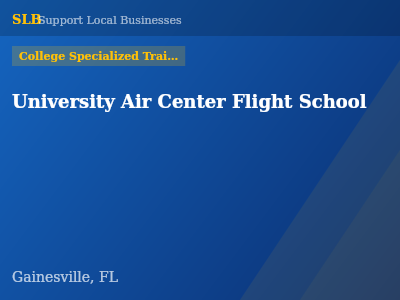 University Air Center Flight School — College Specialized Training in Gainesville, FL