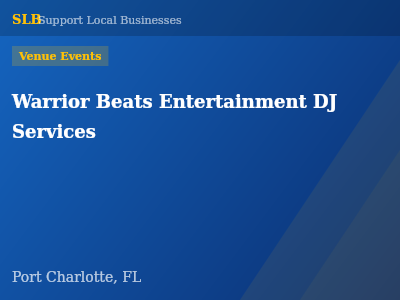 Warrior Beats Entertainment DJ Services — Venue Events in Port Charlotte, FL