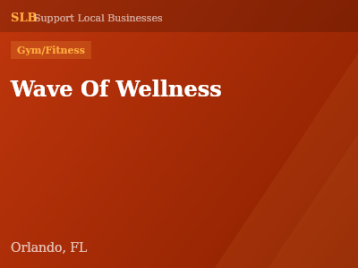 Wave Of Wellness — Gym/Fitness in Orlando, FL