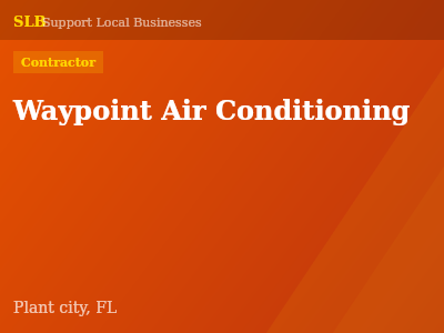 Waypoint Air Conditioning — Contractor in Plant city, FL