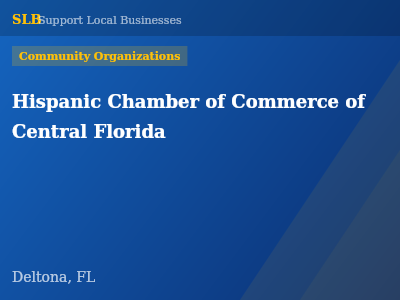 Hispanic Chamber of Commerce of Central Florida — Community Organizations in Deltona, FL