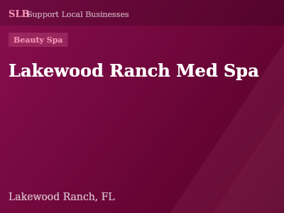 Lakewood Ranch Med Spa — Beauty Spa in Lakewood Ranch, FL