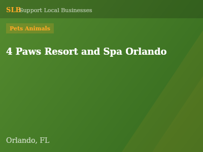 4 Paws Resort and Spa Orlando — Pets Animals in Orlando, FL