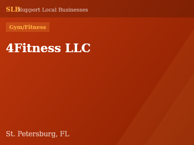 4Fitness LLC — Gym/Fitness in St. Petersburg, FL
