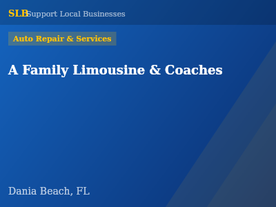 A Family Limousine & Coaches — Auto Repair & Services in Dania Beach, FL