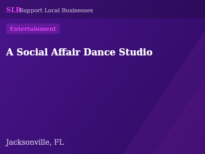 A Social Affair Dance Studio — Entertainment in Jacksonville, FL