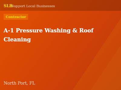 A-1 Pressure Washing & Roof Cleaning — Contractor in North Port, FL