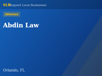 Abdin Law — Attorney in Orlando, FL