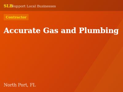 Accurate Gas and Plumbing — Contractor in North Port, FL