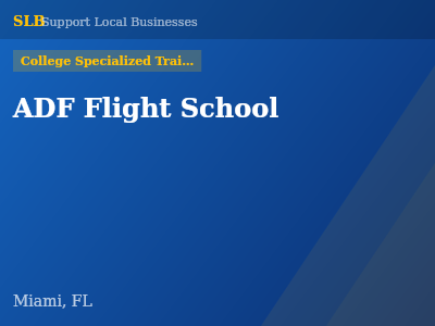 ADF Flight School — College Specialized Training in Miami, FL