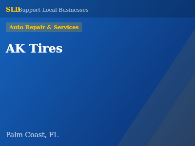 AK Tires — Auto Repair & Services in Palm Coast, FL