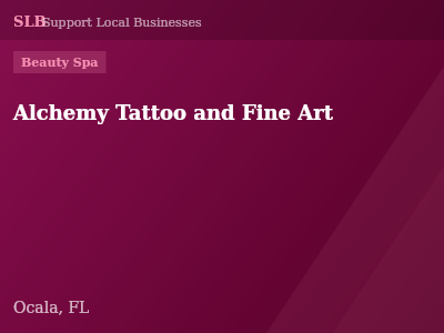 Alchemy Tattoo and Fine Art — Beauty Spa in Ocala, FL