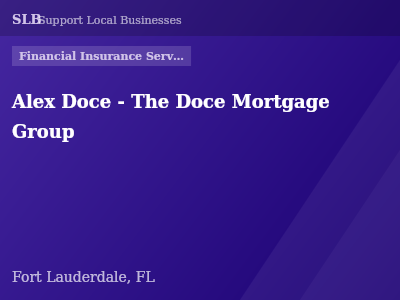 Alex Doce - The Doce Mortgage Group — Financial Insurance Services in Fort Lauderdale, FL