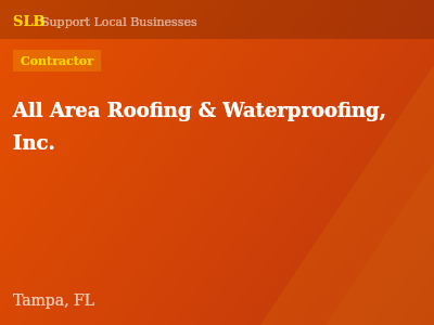 All Area Roofing & Waterproofing, Inc. — Contractor in Tampa, FL