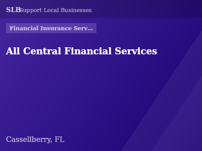 All Central Financial Services — Financial Insurance Services in Cassellberry, FL