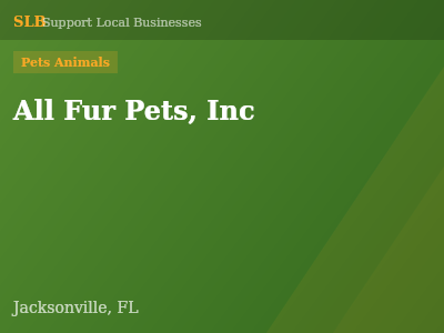 All Fur Pets, Inc — Pets Animals in Jacksonville, FL