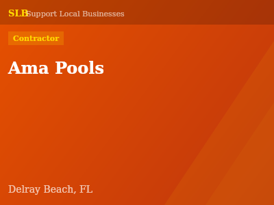 Ama Pools — Contractor in Delray Beach, FL