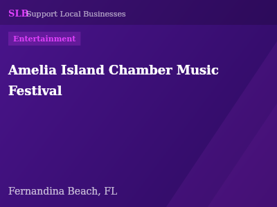 Amelia Island Chamber Music Festival — Entertainment in Fernandina Beach, FL