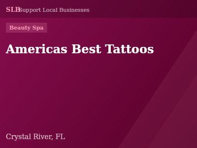 Americas Best Tattoos — Beauty Spa in Crystal River, FL