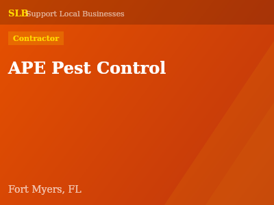 APE Pest Control — Contractor in Fort Myers, FL