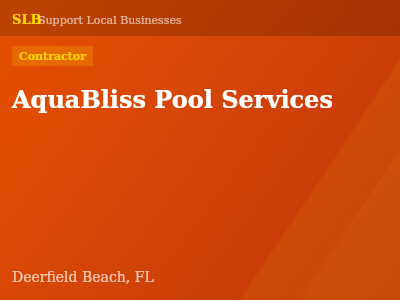 AquaBliss Pool Services — Contractor in Deerfield Beach, FL
