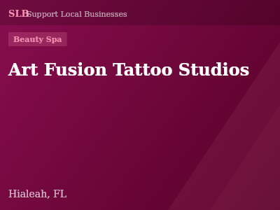 Art Fusion Tattoo Studios — Beauty Spa in Hialeah, FL
