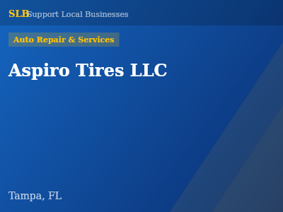 Aspiro Tires LLC — Auto Repair & Services in Tampa, FL