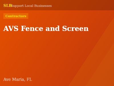 AVS Fence and Screen — Contractors in Ave Maria, FL