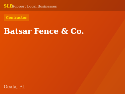 Batsar Fence & Co. — Contractor in Ocala, FL