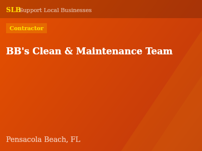 BB's Clean & Maintenance Team — Contractor in Pensacola Beach, FL