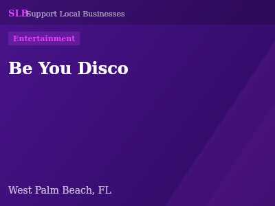 Be You Disco — Entertainment in West Palm Beach, FL