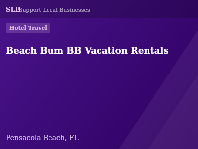 Beach Bum BB Vacation Rentals — Hotel Travel in Pensacola Beach, FL