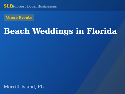 Beach Weddings in Florida — Venue Events in Merritt Island, FL