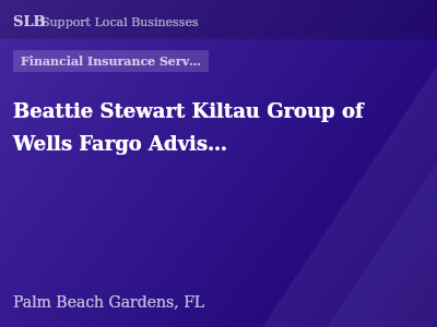 Beattie Stewart Kiltau Group of Wells Fargo Advisors — Financial Insurance Services in Palm Beach Gardens, FL