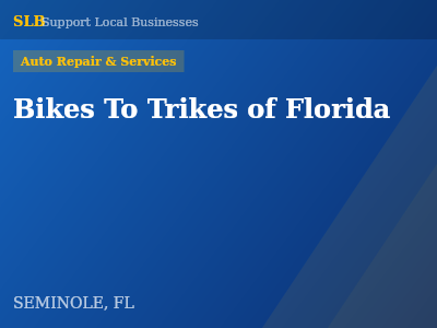 Bikes To Trikes of Florida — Auto Repair & Services in SEMINOLE, FL