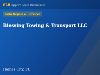 Blessing Towing & Transport LLC — Auto Repair & Services in Haines City, FL