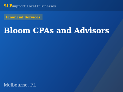 Bloom CPAs and Advisors — Financial Services in Melbourne, FL