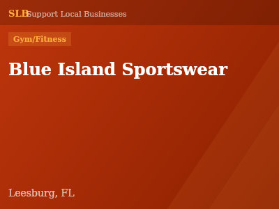 Blue Island Sportswear — Gym/Fitness in Leesburg, FL