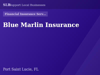 Blue Marlin Insurance — Financial Insurance Services in Port Saint Lucie, FL