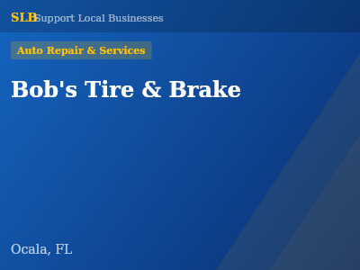 Bob's Tire & Brake — Auto Repair & Services in Ocala, FL