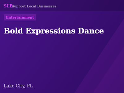 Bold Expressions Dance — Entertainment in Lake City, FL